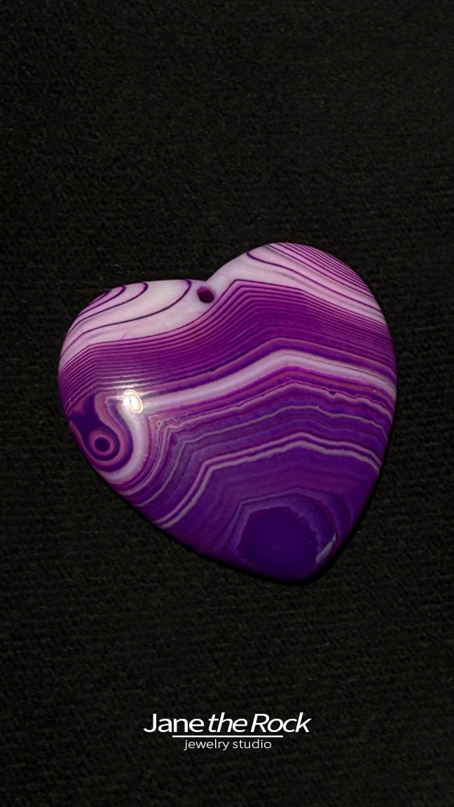 Radiant Heart-Shaped Jadeite Necklace Charm